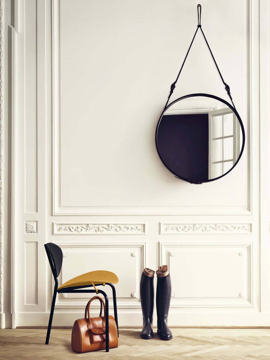 m*k様 ADNET MIRROR アドネミラー サーキュラー タンレザー Adnet mirror - Φ58cm GUBI | アドネミラー - Φ58cm グビ