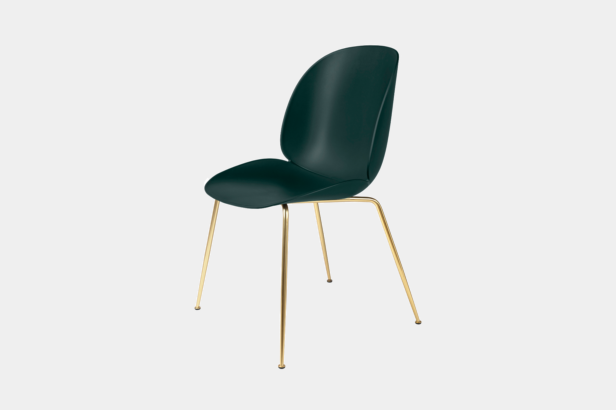 GUBI | Beetle Chair - un-upholstered, conic base , black mat GUBI | Beetle Chair - un-upholstered, conic base , black mat