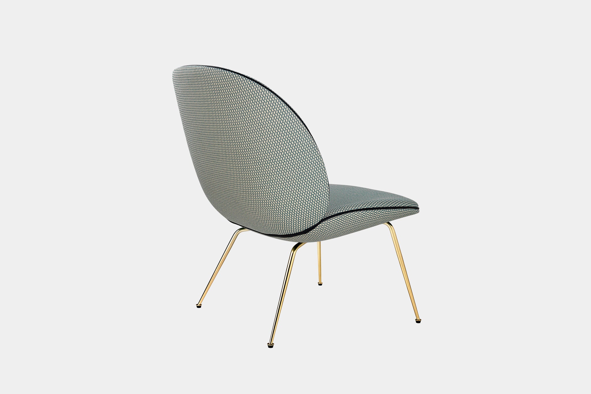 GUBI - Beetle Lounge Chair - fully upholstered, conic base
