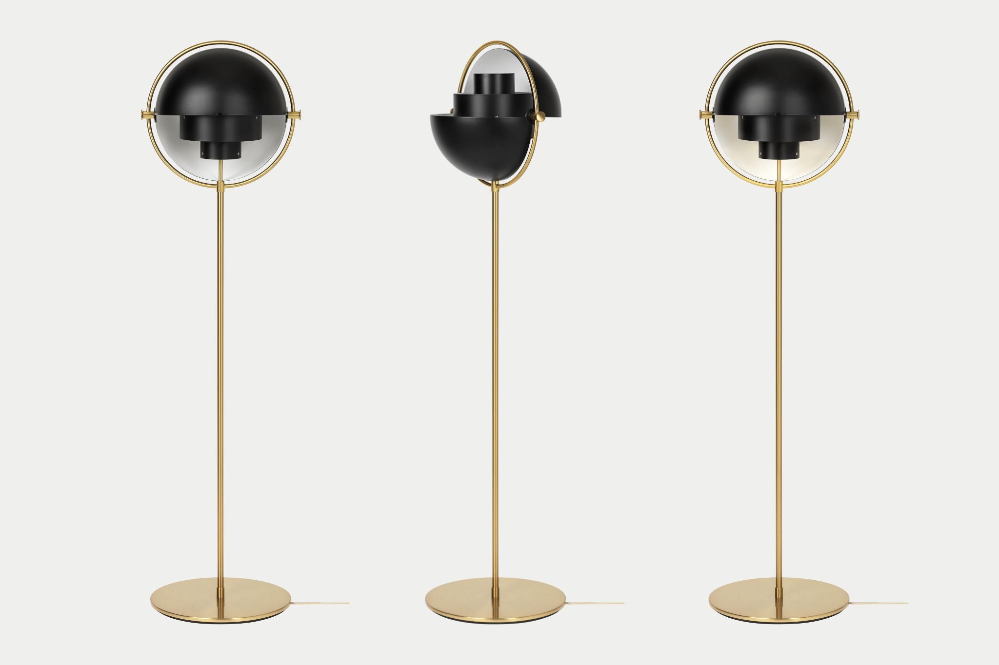 Multi-Lite Floor Lamp, Brass base