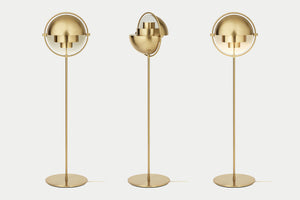 Multi-Lite Floor Lamp, Brass base