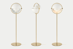 Multi-Lite Floor Lamp, Brass base