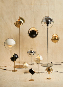 Multi-Lite Floor Lamp, Brass base