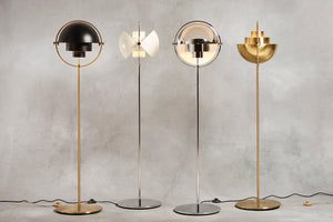 Multi-Lite Floor Lamp, Brass base