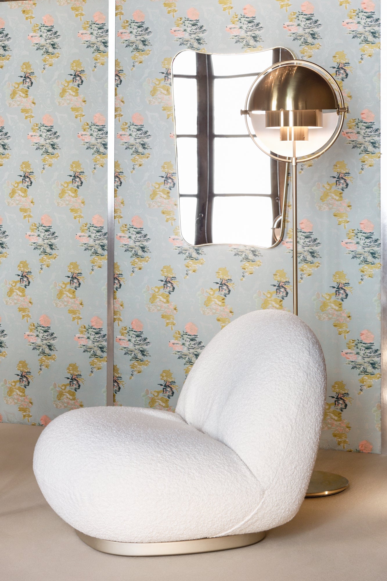 Multi-Lite Floor Lamp, Brass base